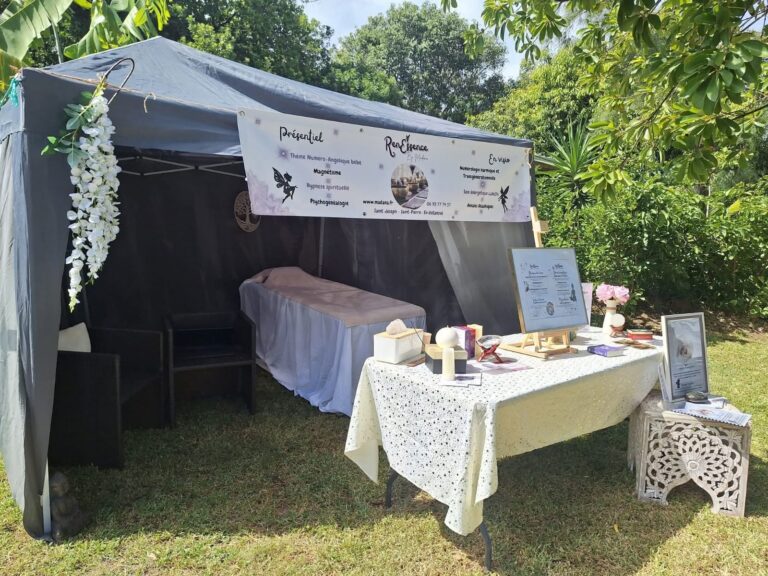 Exposants et visiteurs du Parcours des Fées à Saint-Pierre, La Réunion