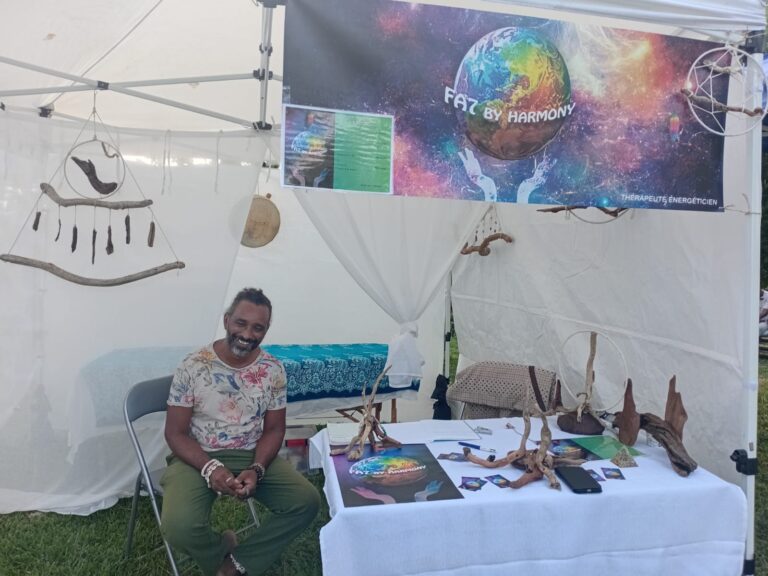 Exposants et visiteurs du Parcours des Fées à Saint-Pierre, La Réunion