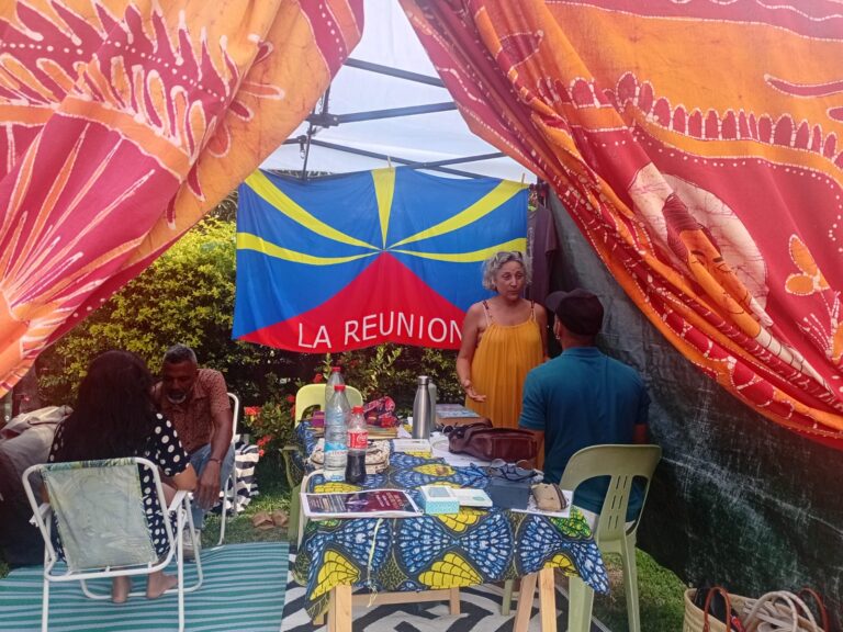 Exposants et visiteurs du Parcours des Fées à Saint-Pierre, La Réunion