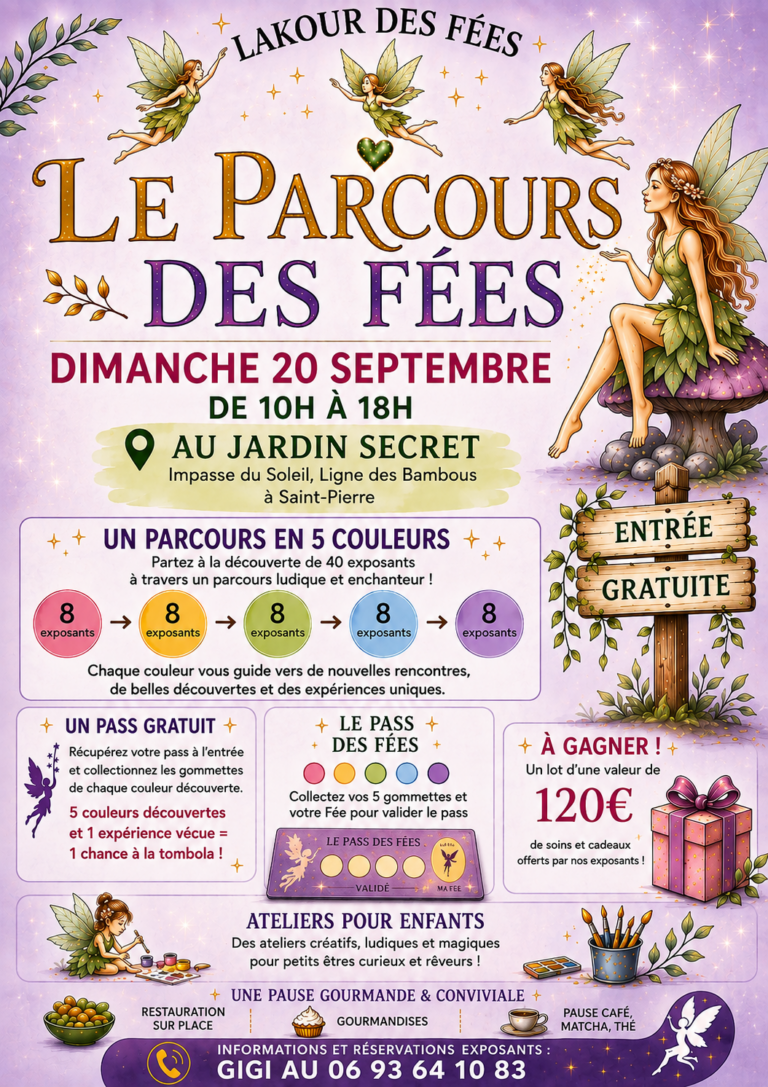 Affiche du 20 Septembre — Le Parcours des Fées, Lakour des Fées à Saint-Pierre